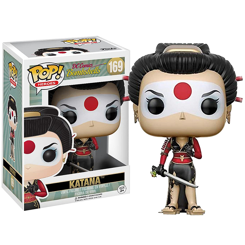Funko Pop! Heroes DC Comics Bombshells Katana 169 Original - Moça