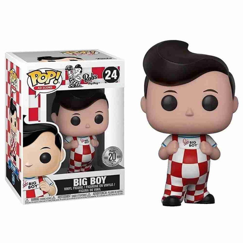 Funko Big Boy フィギュア AD ICONS 97 Funko Pop! Ad Icons Bob's Big Boy 24 Exclusivo Original