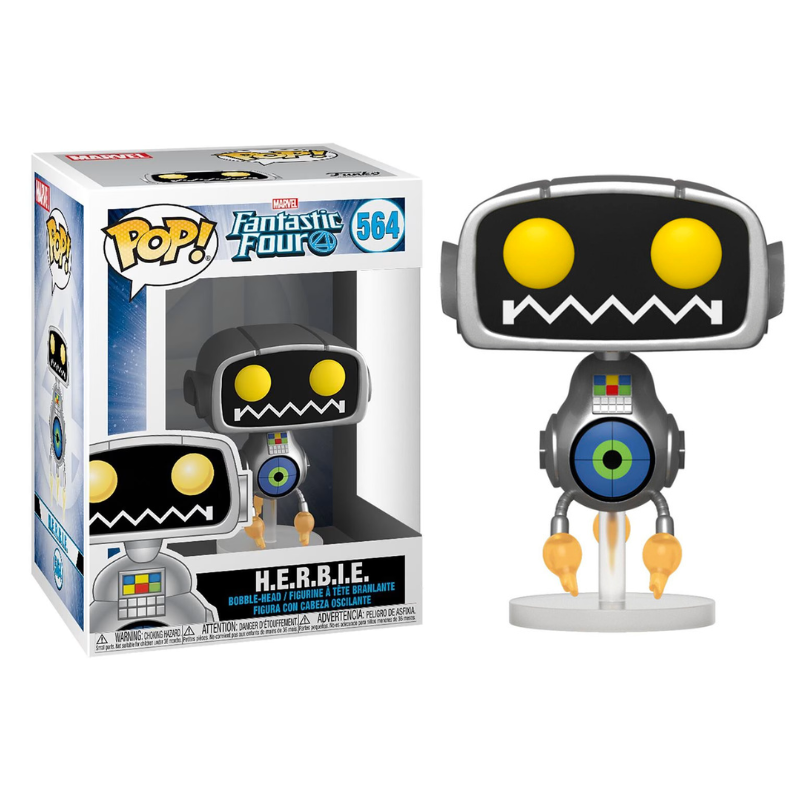 【未開封】　funko F4 bittypop! H.E.R.B.L.E Funko Pop! Marvel Fantastic Four H.e.r.b.i.e. 564 Original - Moça