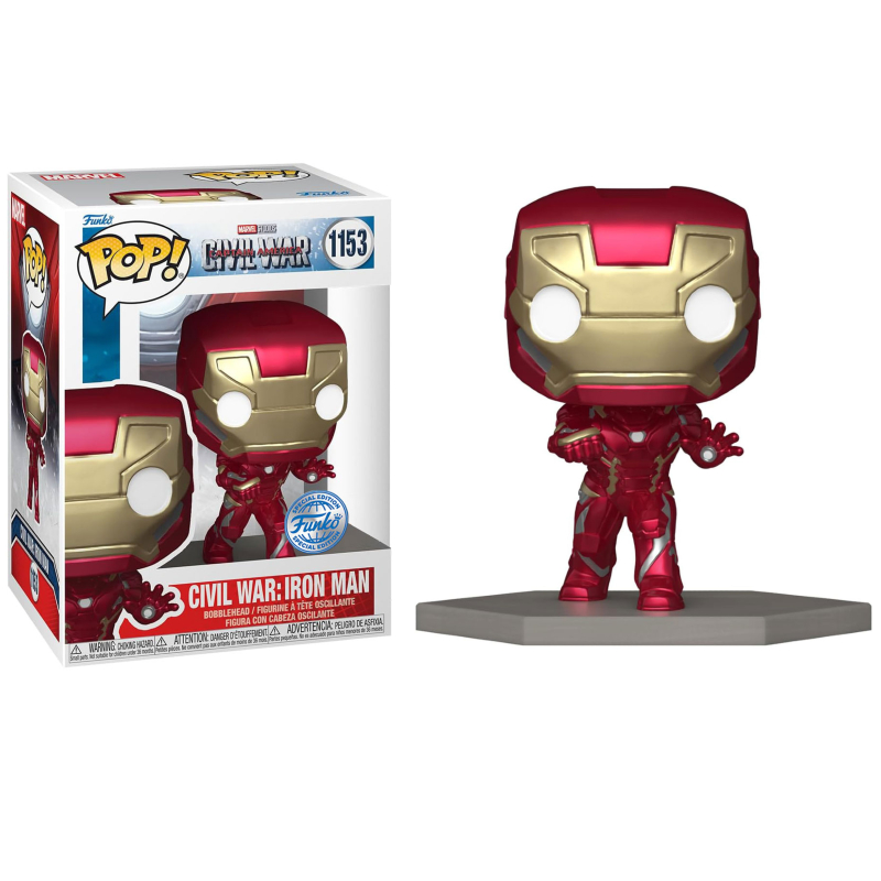 Funko Pop! Marvel Civil War Iron Man 1153 Exclusivo Original