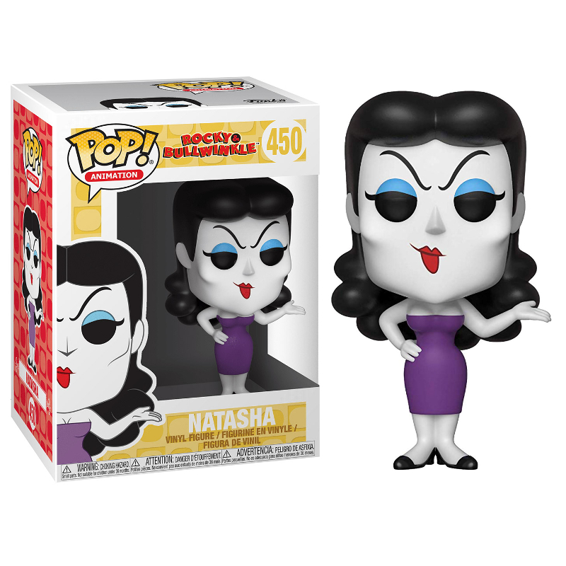 トム・ヒドルストン 直筆サイン FUNKO POP Funko Pop! Animation Rocky And Bullwinkle Natasha 450 Original