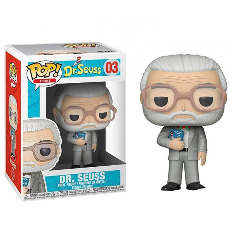 Funko Pop! Books Dr.seuss Dr.seuss 03 Original Boneco Colecionavel