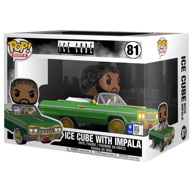 Funko Pop! Rides Rocks Ice Cube Ice Cube With Impala 81 Original