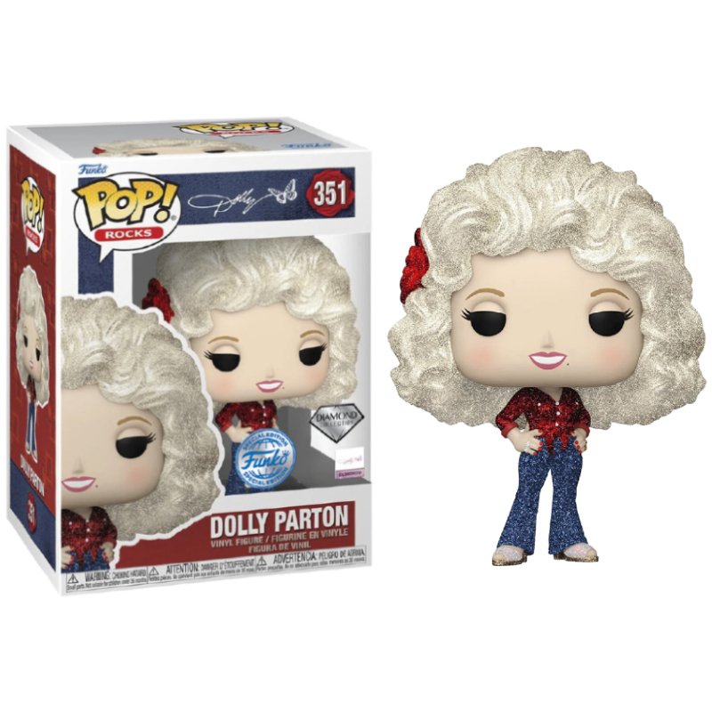 Funko Pop! Rocks Dolly Parton 351 Exclusivo Diamond