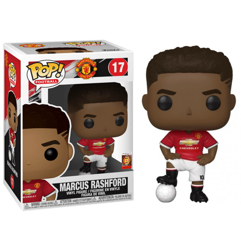 Funko Pop! Football Futebol Manchester United Marcus Rashford 17 - Moça ...