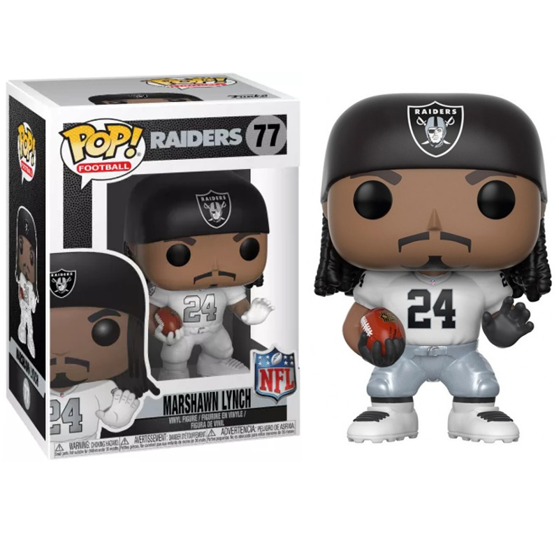 Funko Pop! Football Nfl Oakland Raider Marshawn Lynch 77 Original