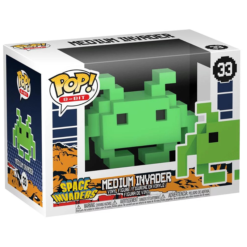 Funko Pop! 8-bit Space Invaders Medium Invader 33 Original - Moça