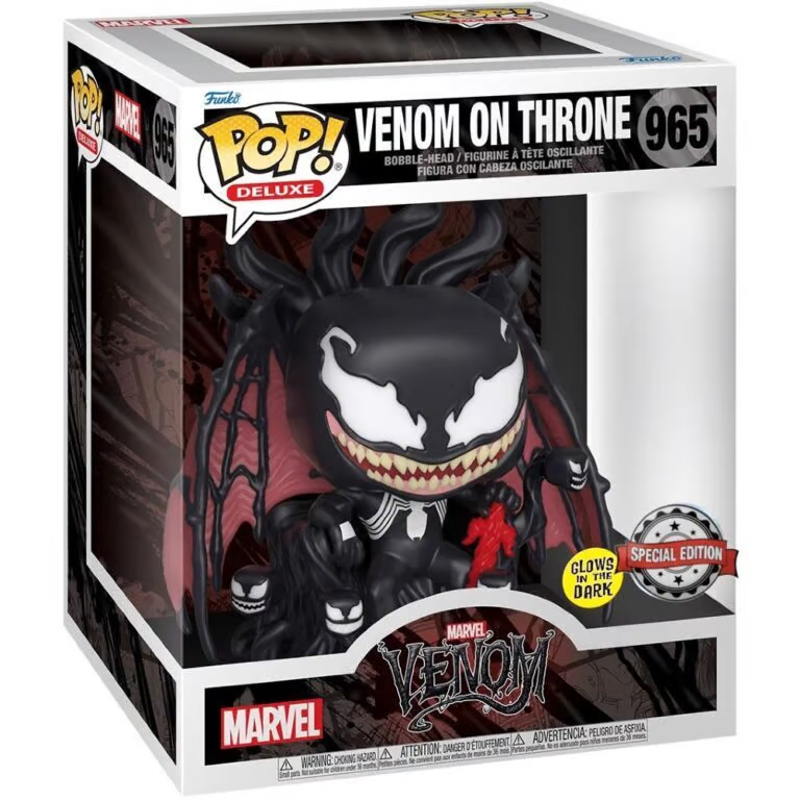 ヴェノム　POP 965 Funko Pop! Marvel Venom Venom On Throne 965 Exclusivo Glow