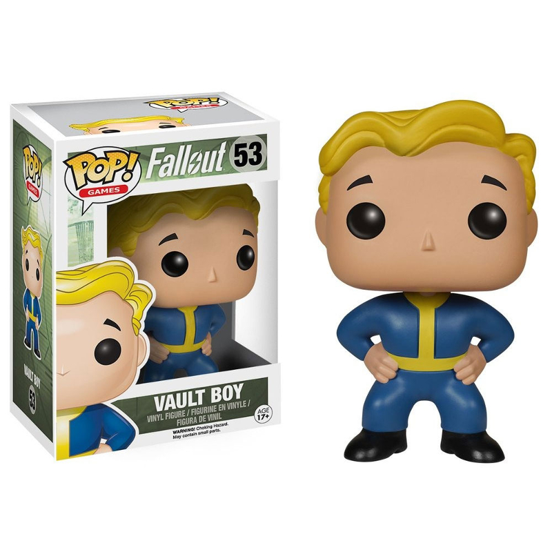 Funko pop Fallout フォールアウト ボルトボーイ フィギュア Funko Pop! Games Fallout Vault Boy 53 Original Colecionavel - Moça