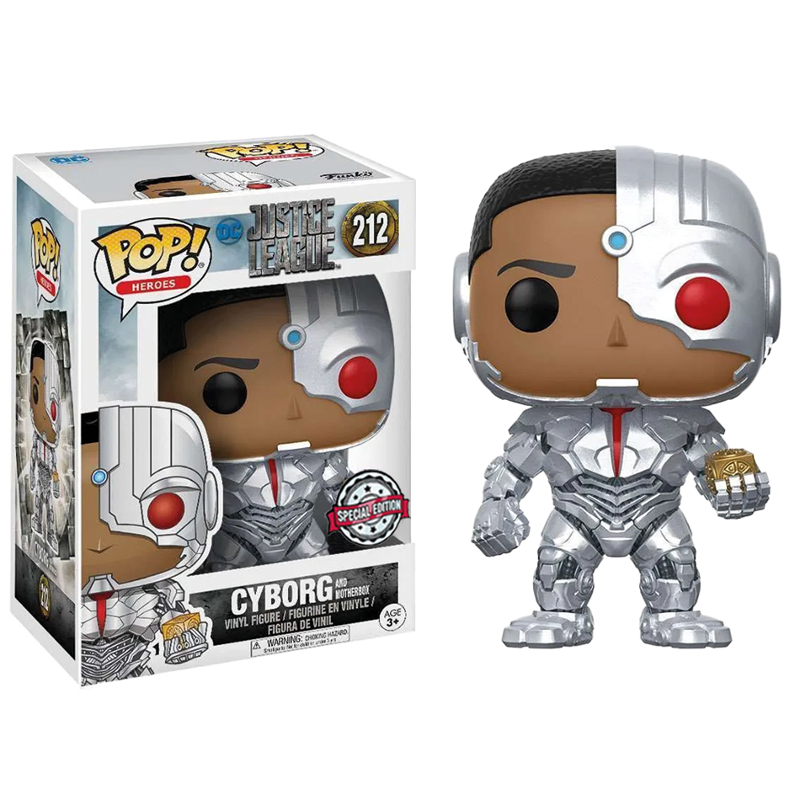 Funko Pop! Dc Justice League Cyborg With Motherbox 212 Exclusivo