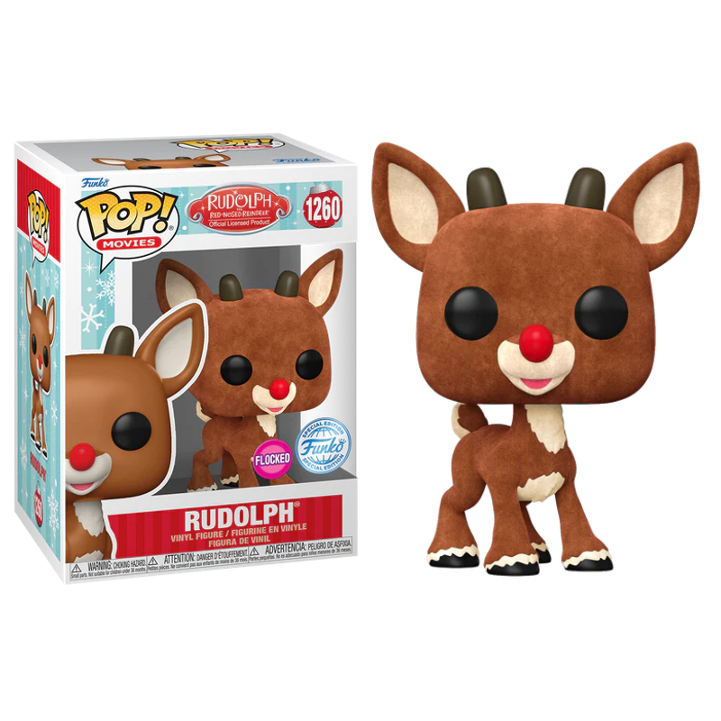 Funko Pop! Movies Rudolph 1260 Exclusivo Flocked Original - Moça do Pop ...