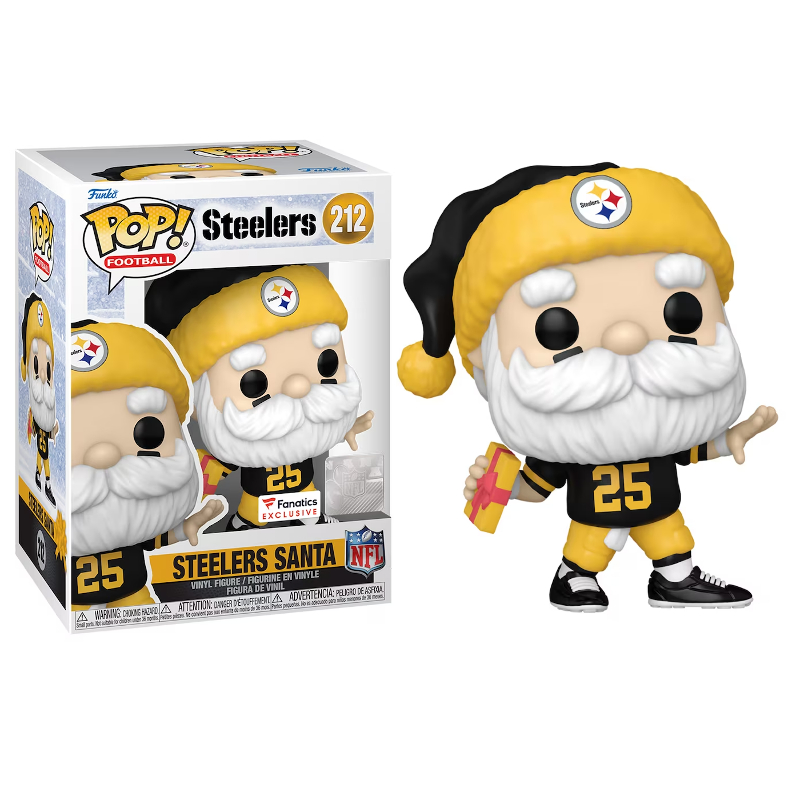 Funko Pop! Football Steelers Santa 212 Exclusivo Original - Moça