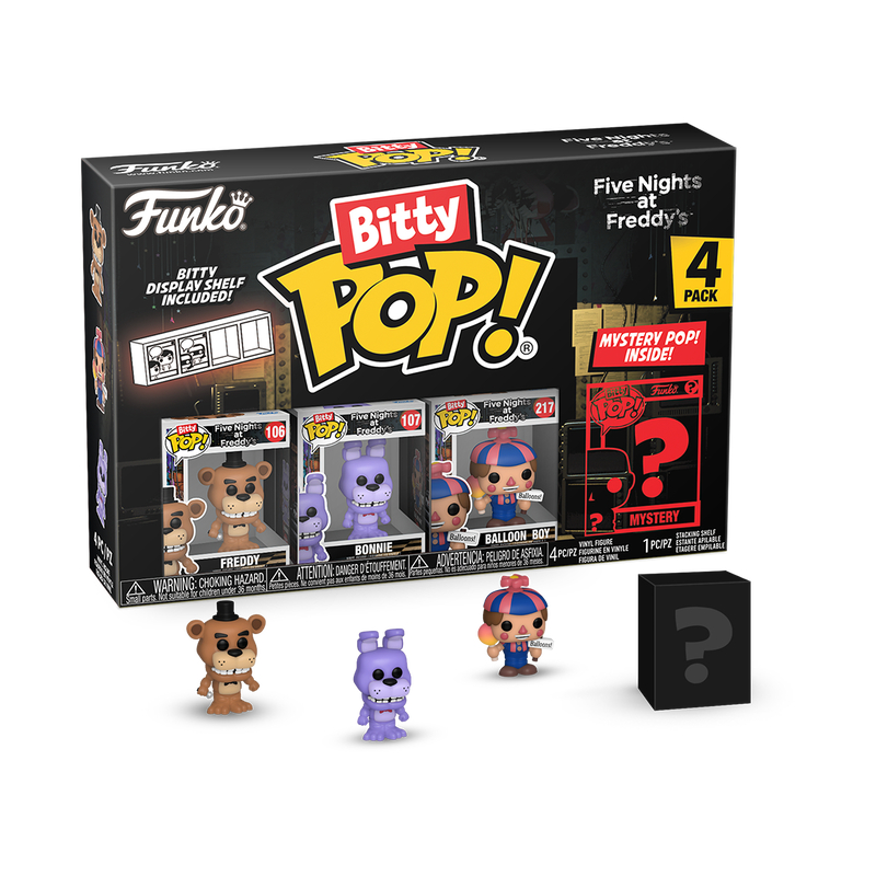 4 Bonecos Fnaf Freddy, Bonnie, Springtrap, Balloon Boy - funko