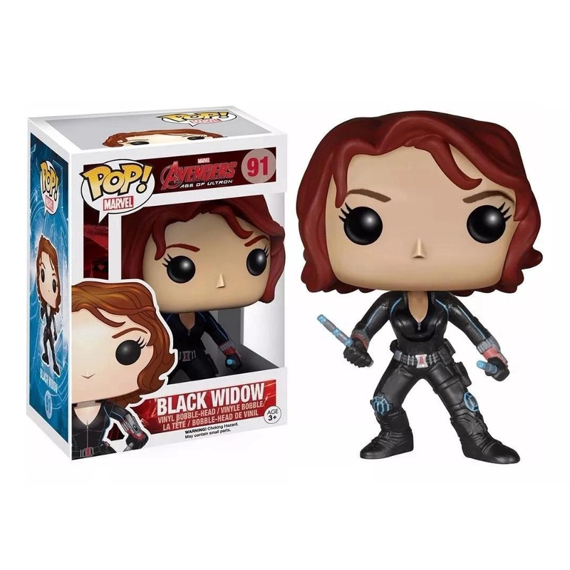 Funko Pop! Marvel Viuva Negra Vingadores Black Widow 91 Original