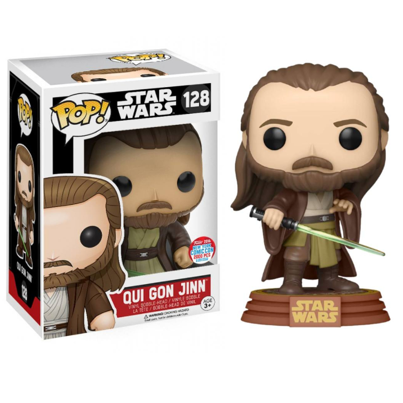 Funko Pop スターウォーズ　Qui-Gon Jinn レア Funko Pop! Star Wars Qui Gon Jinn 128 Exclusivo Original