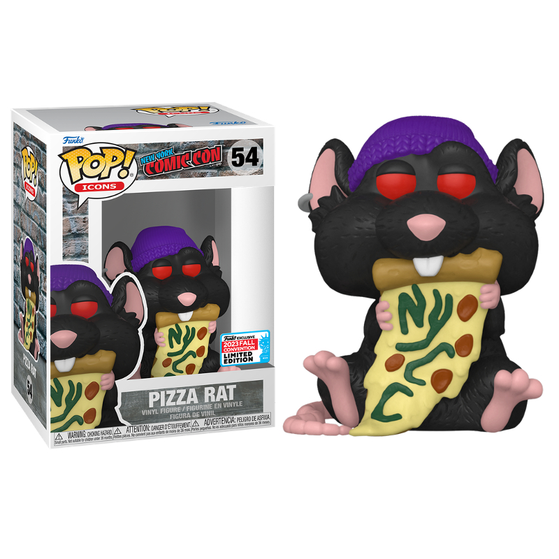Funko Pop! Icons Comic Con Pizza Rat 54 Exclusivo NYCC 2023