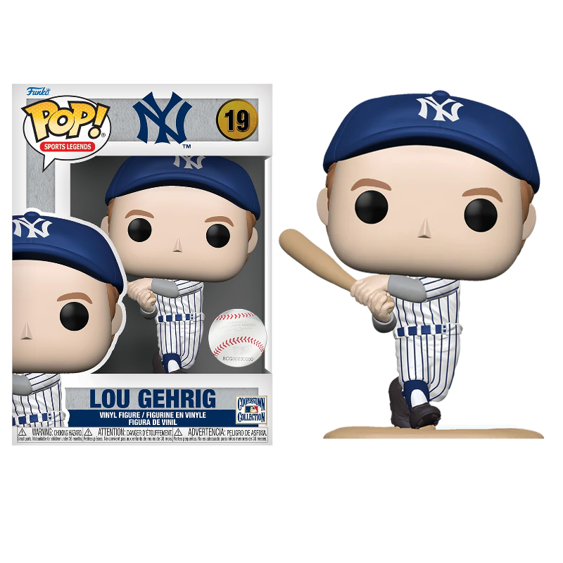 Funko Pop! Baseball Sports Legends NY Lou Gehrig 19 Exclusivo Original Moça do Pop Funko Pop