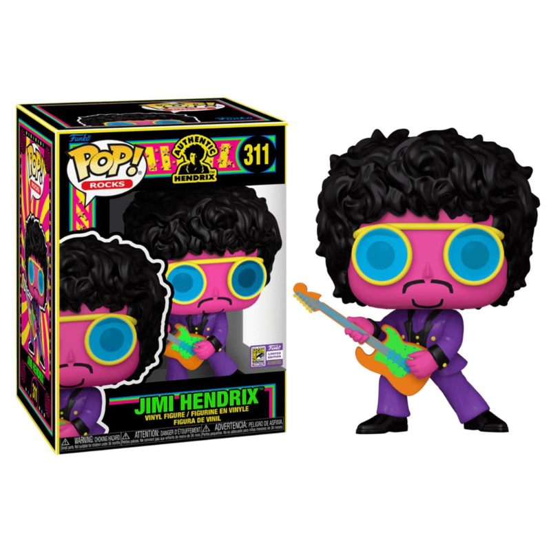 Funko Pop! Rocks Jimi Hendrix 311 Exclusivo Blacklight Original