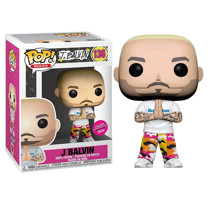 Funko Pop! Rocks J Balvin 136 Exclusivo Original Colecionavel