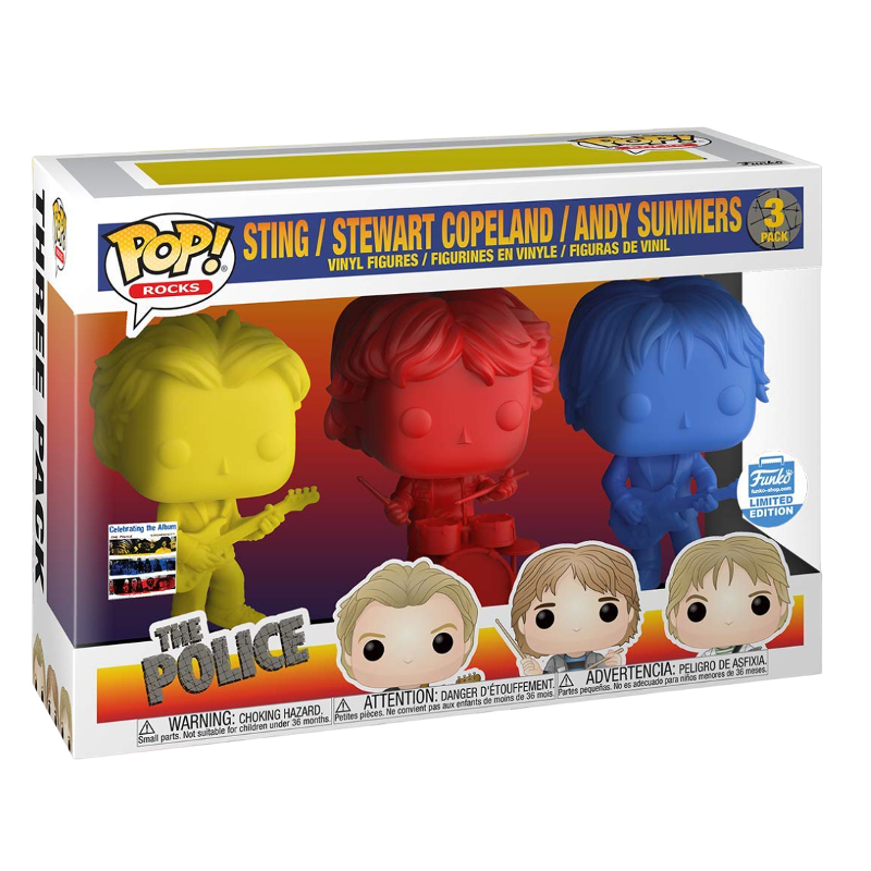 Funko Pop! Rocks The Police Sting Stewart Copeland Andy Summers 3