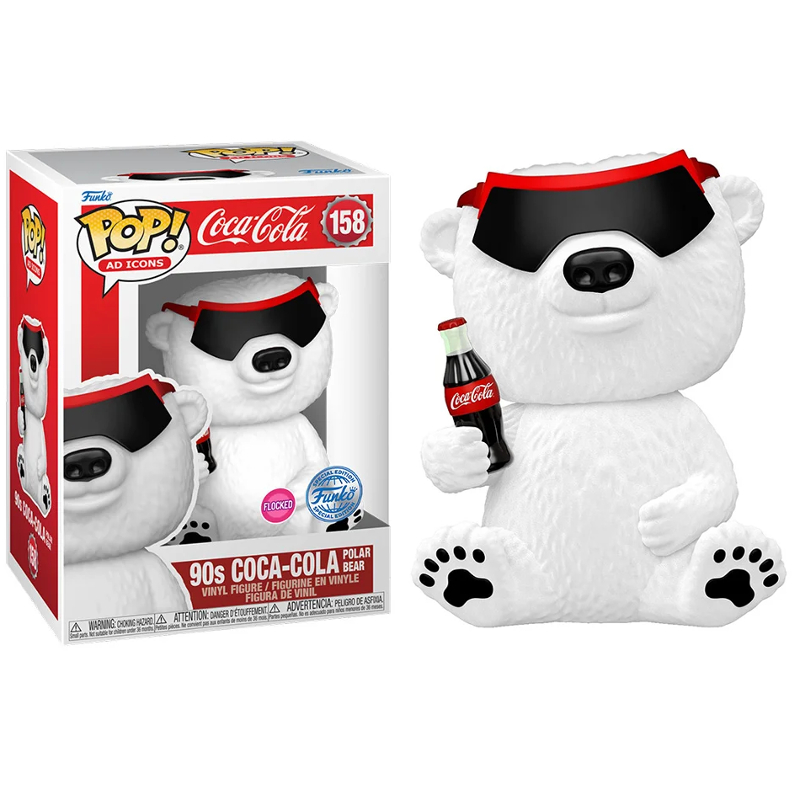 Funko Pop! Icons 90s Coca Cola Polar Bear 158 Exclusivo Flocked