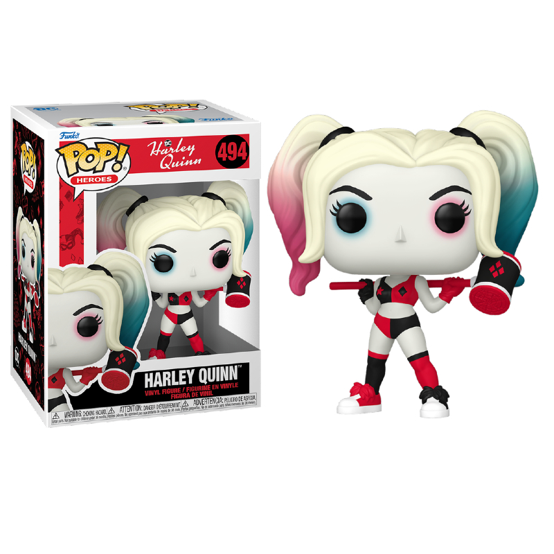Funko Pop! Heroes Harley Quinn 494 Original Colecionavel Moça do Pop