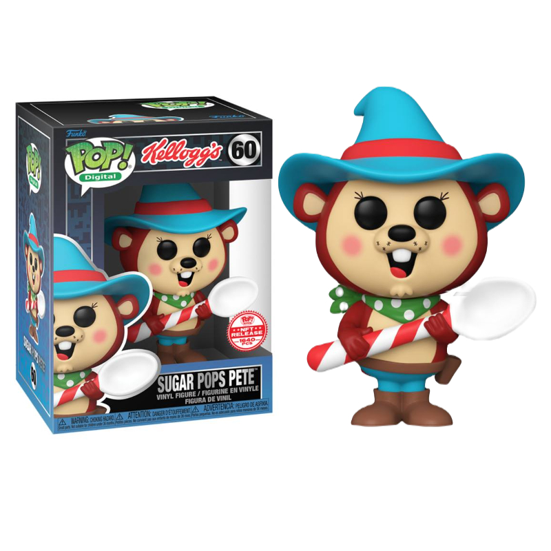 Funko Pop! Digital NFT Kelloggs Sugar Pops pete 60 Exclusivo Original