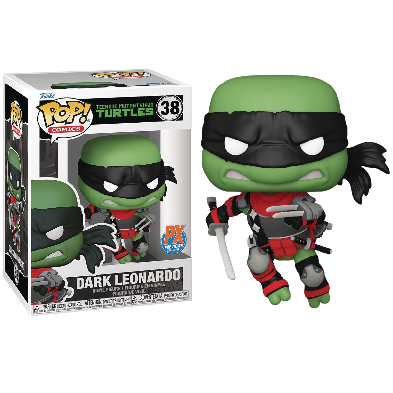 Funko Pop! Teenage Mutant Ninja Turtles Dark Leonardo 38 Exclusivo