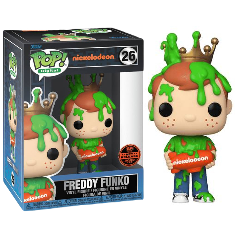 Funko Pop! Digital NFT Nickelodeon Freddy Funko 26 Exclusivo Original -  Moça do Pop - Funko Pop é aqui!