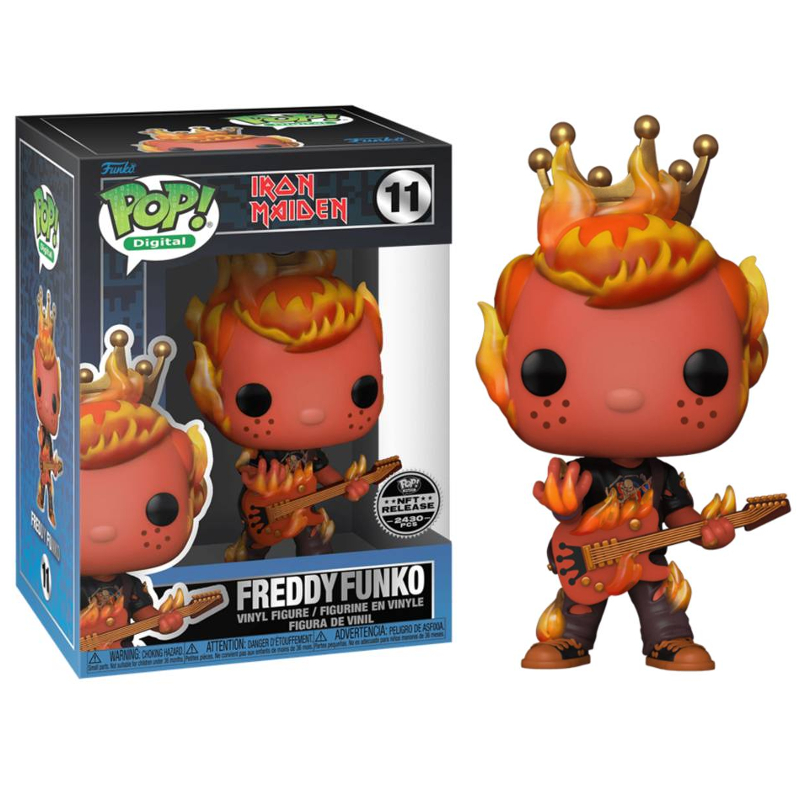 Funko Pop! Digital NFT Iron Maiden Freddy Funko 11 Exclusivo