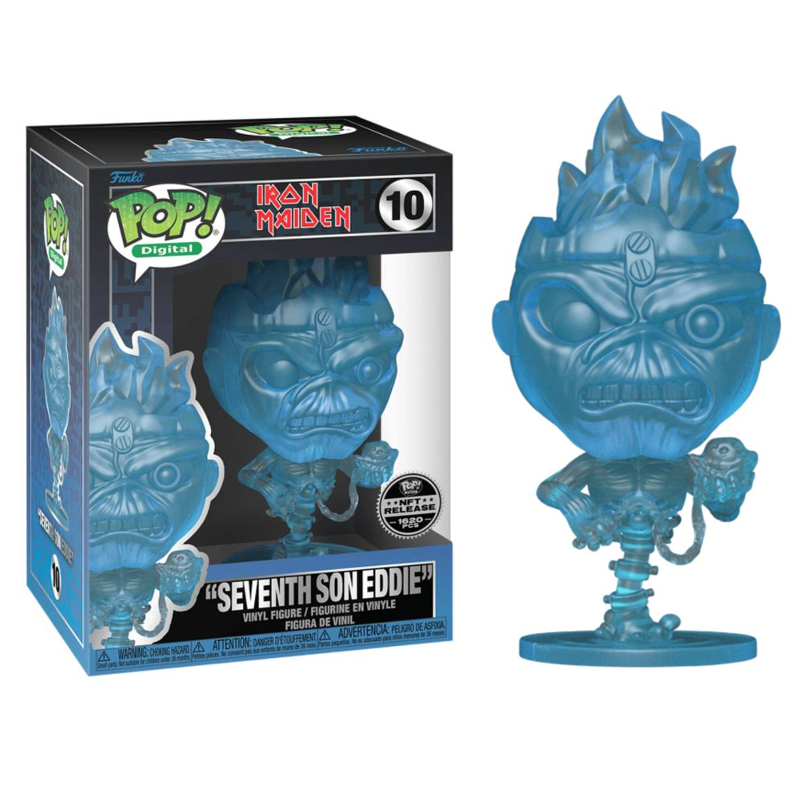 Funko Pop! Digital NFT Iron Maiden Seventh Son Eddie 10 Exclusivo