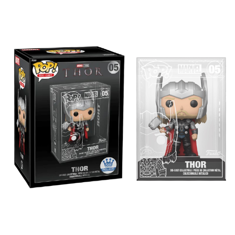 Funko Pop! Die-Cast Marvel Thor 05 Exclusivo Original Colecionavel