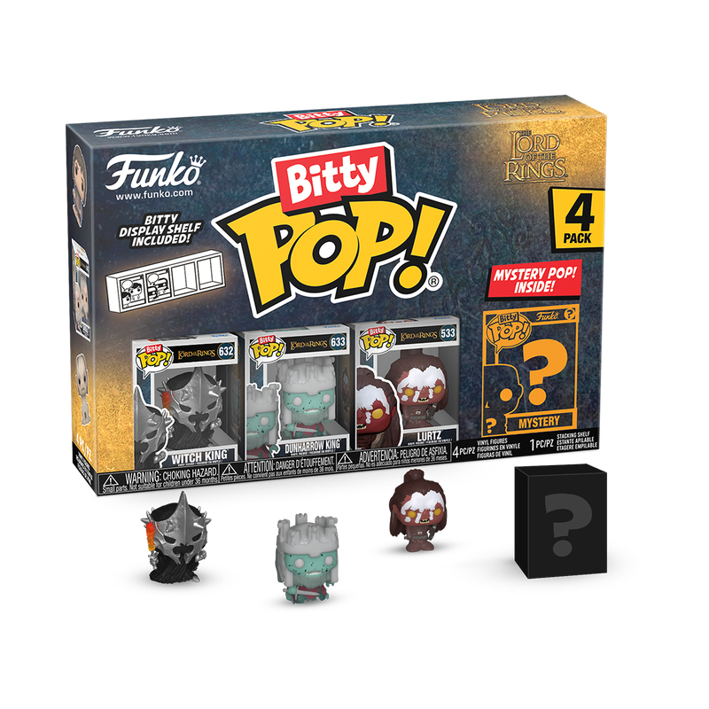 Funko Bitty Pop! O Senhor Dos Aneis Witch, Dunharrow, Lurtz + Surpresa