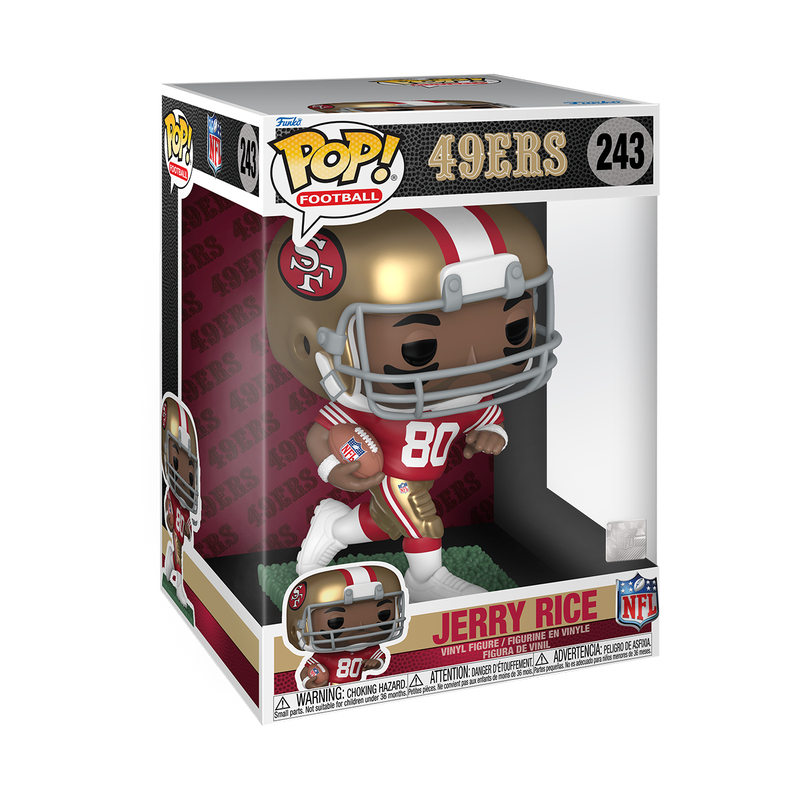 Funko Pop! Football NFL 49 ERS Jerry Rice 243 10 Polegadas