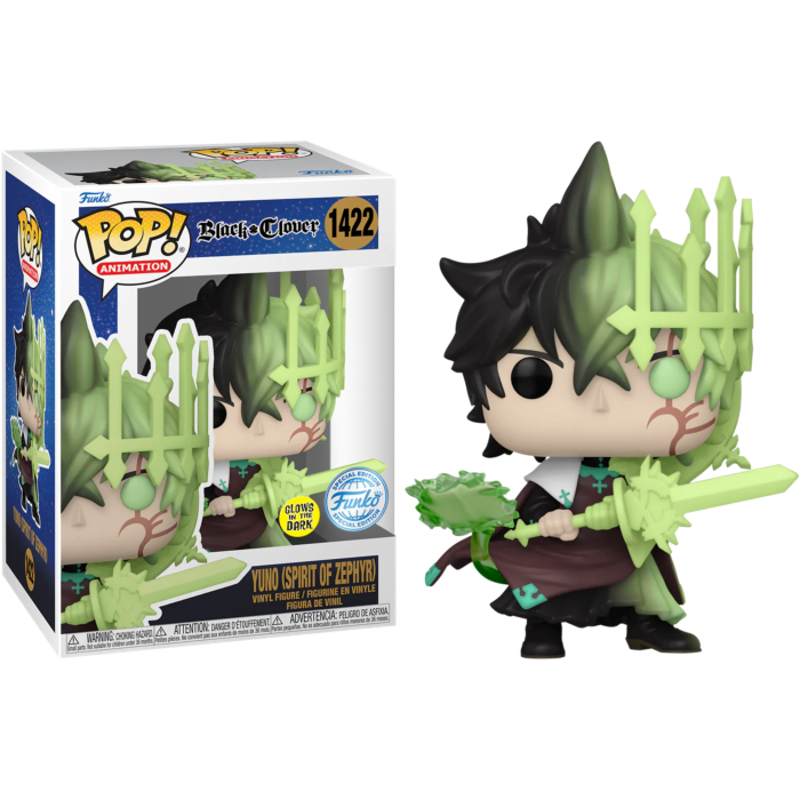 Funko Pop! Animation Black Clover Yuno Spirit Of Zephyr 1422 Glow