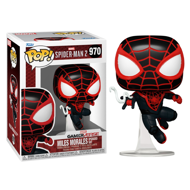Funko Pop! Marvel Spider Man Miles Morales Upgraded Suit 970 Moça do Pop Funko Pop é aqui!