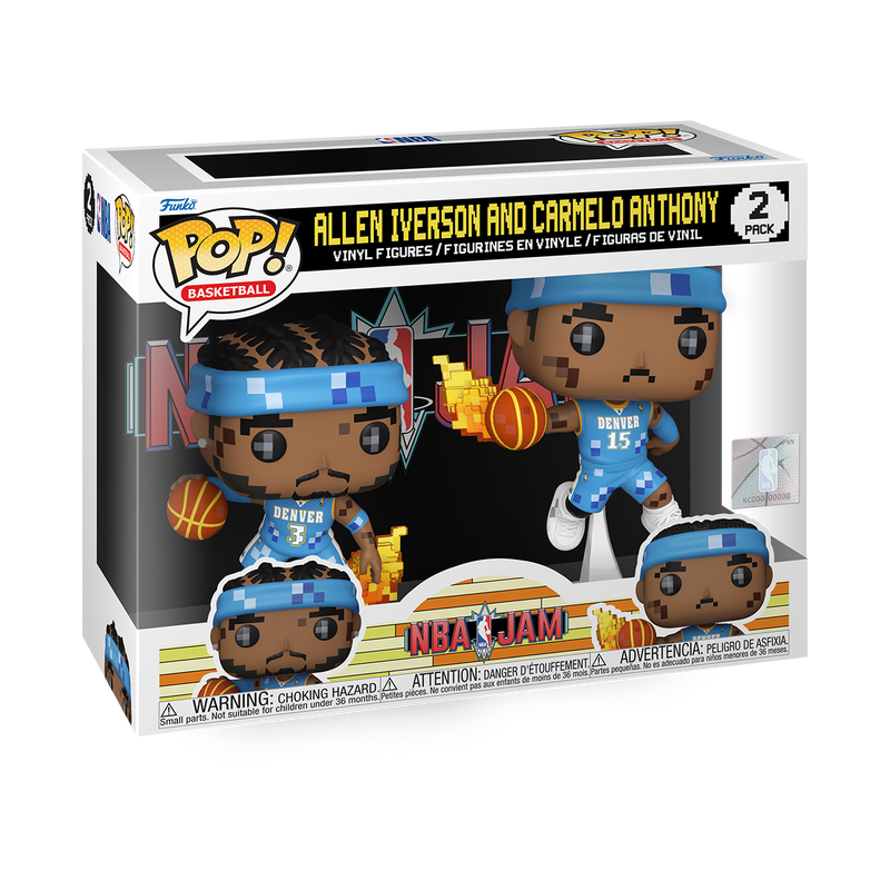Funko Pop! Basketball NBA Allen Iverson and Carmelo Anthony 2 Pack