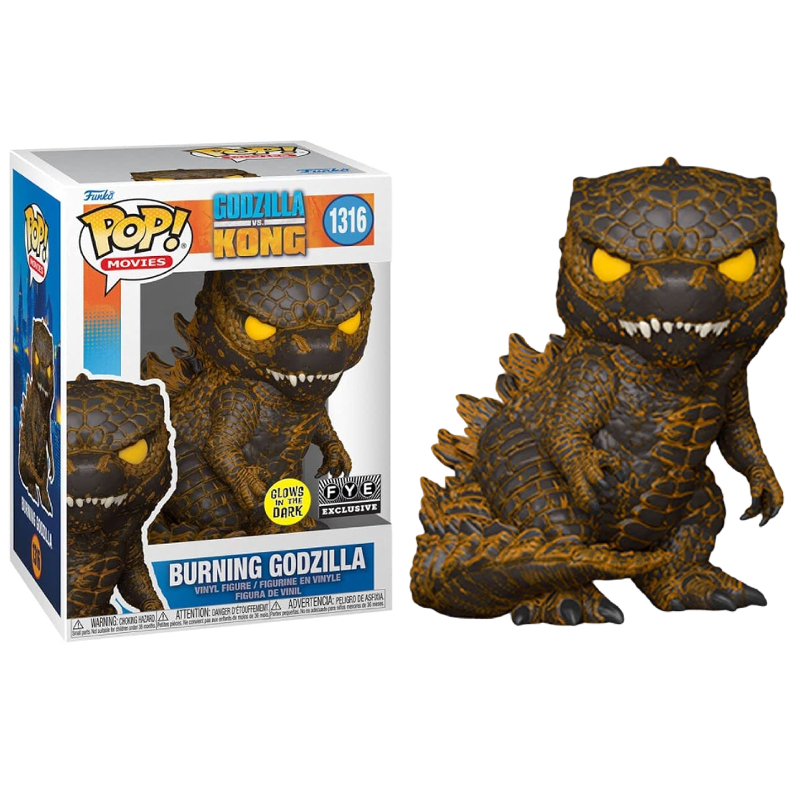 Funko Pop! Filme Godzilla VS Kong Burning Godzilla 1316 Exclusivo