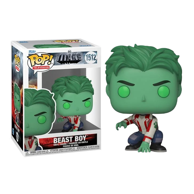 Funko Pop! Beast Boy #1512 – DC Titans Vinyl Figur, 8,9 Cm, Mit Box-Schutzhülle Funko Pop! Beast Boy #1512 – DC Titans Vinyl Figur, 8,9 Cm, Mit Box-Schutzhülle