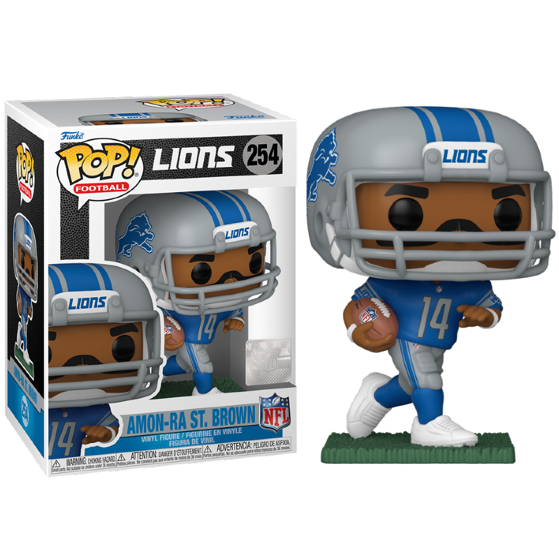 Funko Pop! Football NFL Lions Amon-Ra St. Brown 254 Exclusivo - Moça do ...