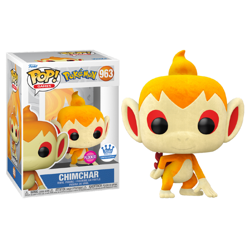 Funko Pop! Games Pokemon Chimchar 963 Exclusivo Flocked - Moça do