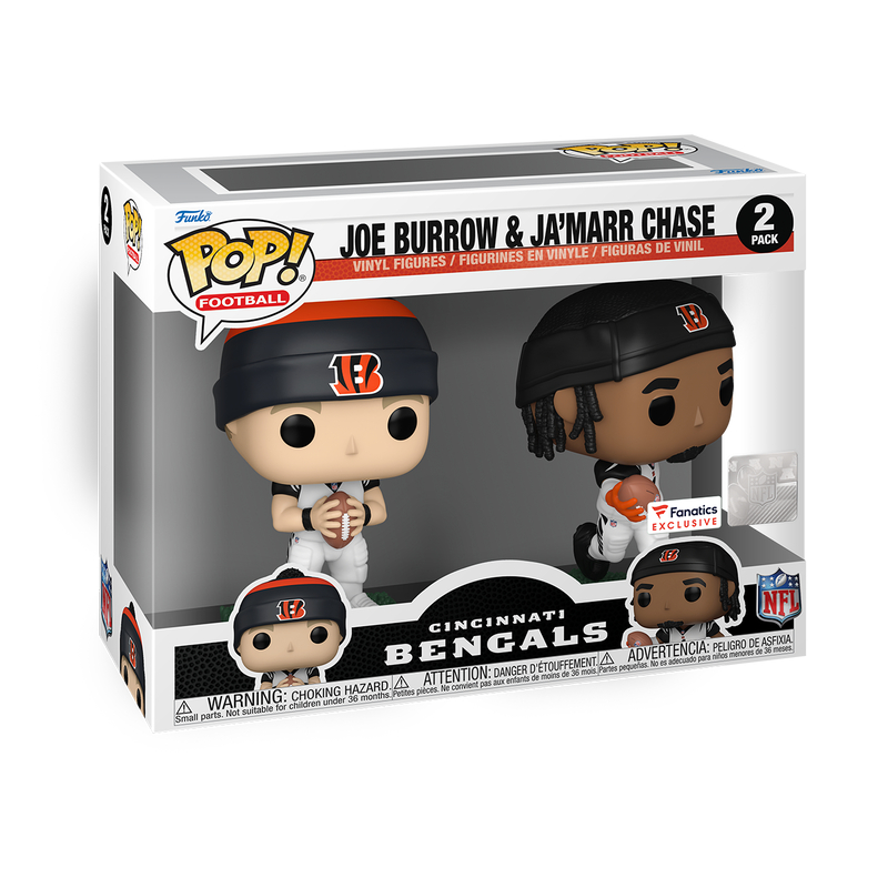 激レア　FUNK USオリジナルINJUN JOE - 7インチ Funko Pop! NFL Cincinnati Bengals Joe Burrow and Ja'Marr Chase 2