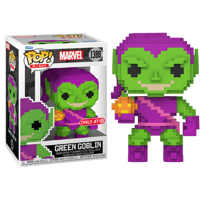 Funko Pop! 8-Bit Marvel Green Goblin 1388 Exclusivo