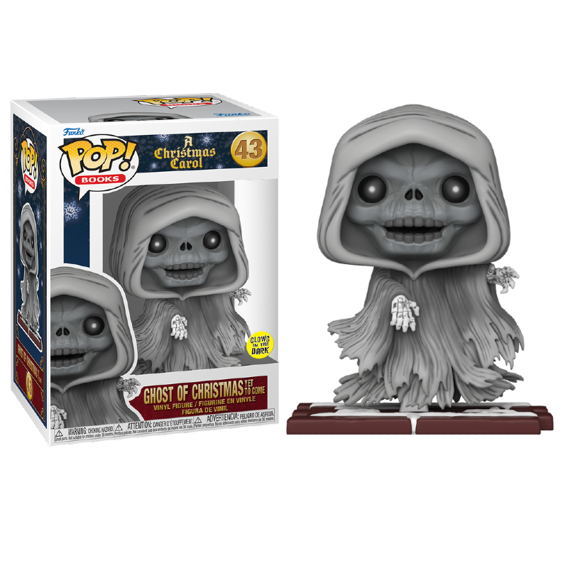 Funko Pop! Books A Christmas Carol Ghost of Christmas Yet to Come 43 Exclusivo Glow