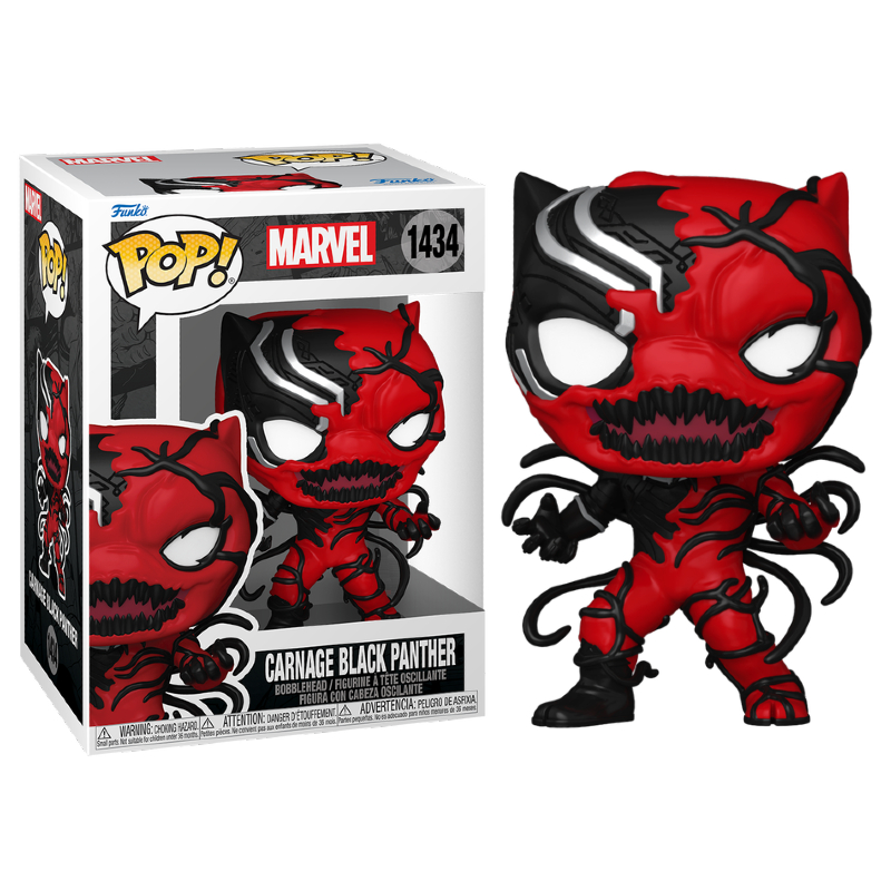 Funko Pop! Marvel Homem Aranha Spider Man Carnage Black Panther