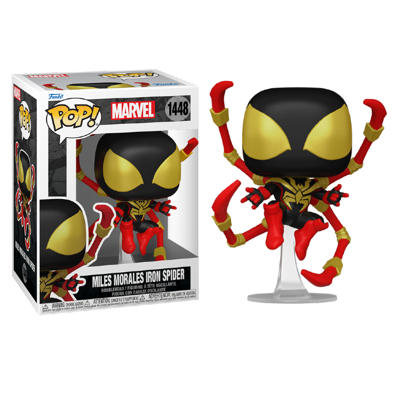 Funko Pop! Marvel Spider Man Homem Aranha Miles Morales Iron
