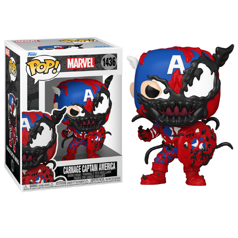 Funko Pop! Marvel Capitão America / Captain America Carnage Captain Am ...