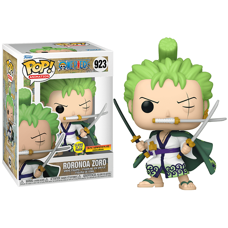 POPOPO✨ Funko Pop! Animation One Piece Roronoa Zoro 923 Exclusivo Glow