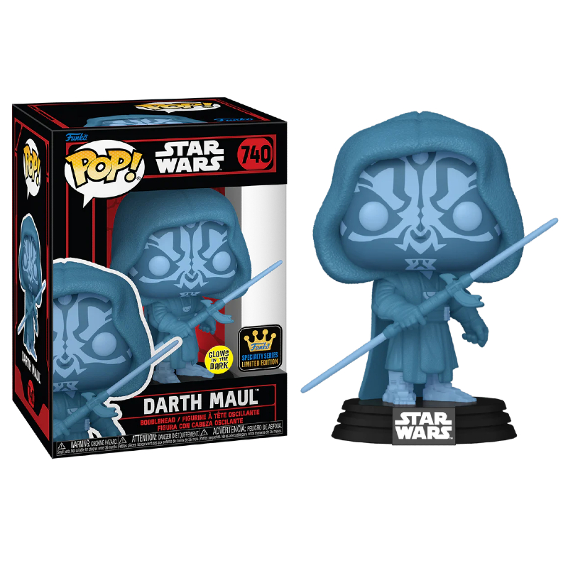 Funko Pop! Television Star Wars Darth Maul 740 Exclusivo Glow