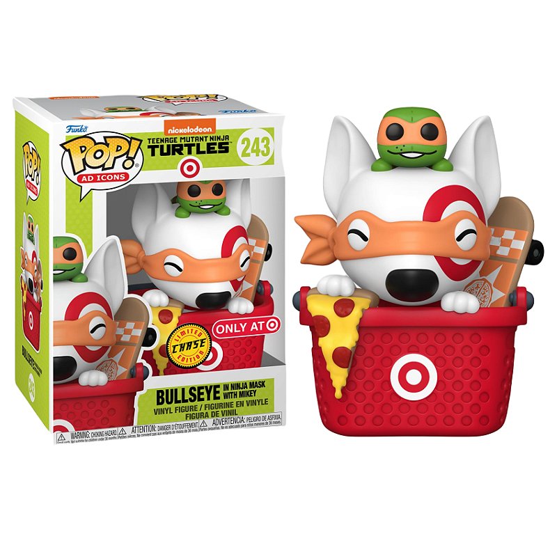 Funko Pop! Ad Icons Teenage Mutant Ninja Turtles Bullseye 243 Exclusivo Chase